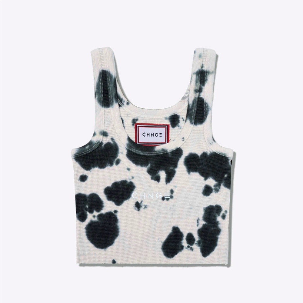 CHNGE Cookies & Cream Cropped Ribbed Tank • Medium • WORN ONCE